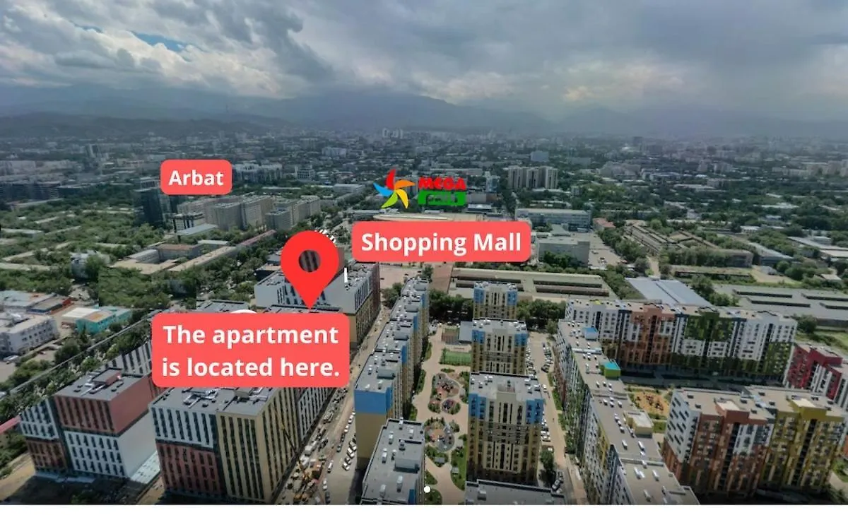 Cozy Retreat In The City Center, Near Arbat & Mall Almaty Apartment